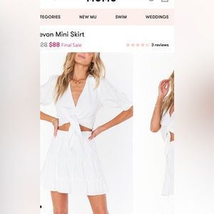 Show me your mumu Devon mini skirt